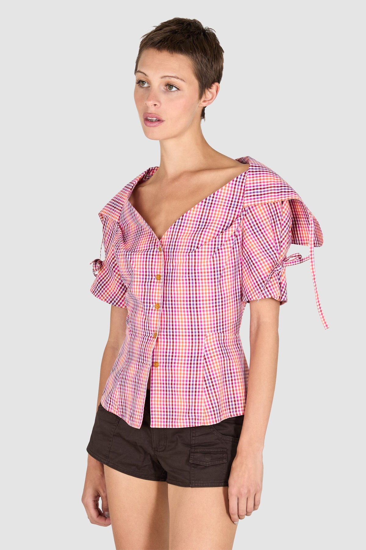 Vivienne Westwood Red Label Gingham Cotton Blouse