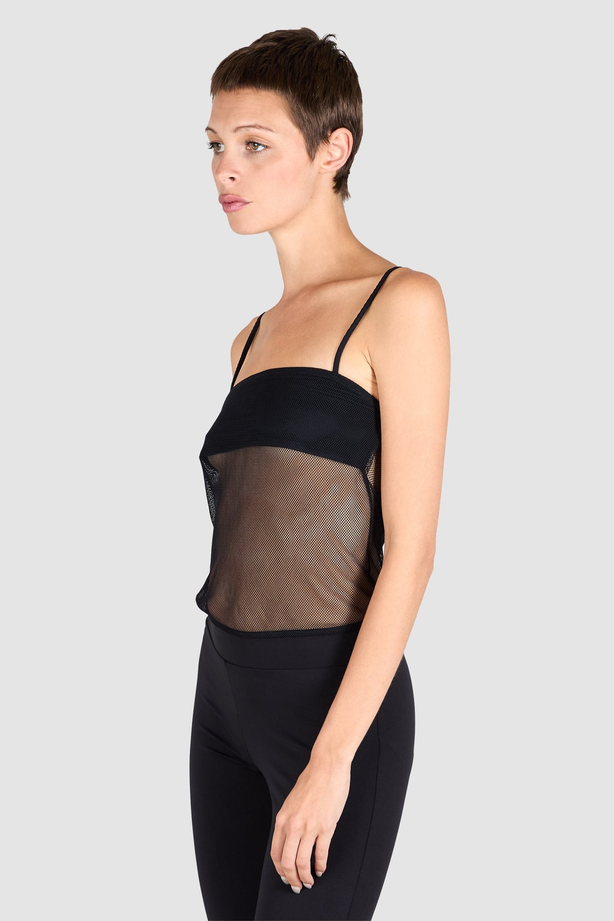 Vintage 1990's Byblos Black Mesh Tank Top