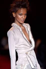 Vintage Yves Saint-Laurent Rive Gauche A/W 2004 Mink Trim Co ord Set