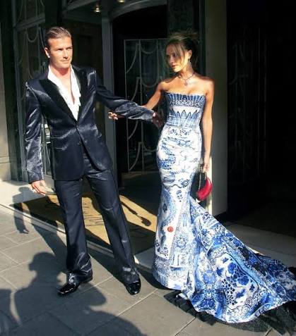 Roberto Cavalli F/W 2005-06 Ming Print Corset Gown