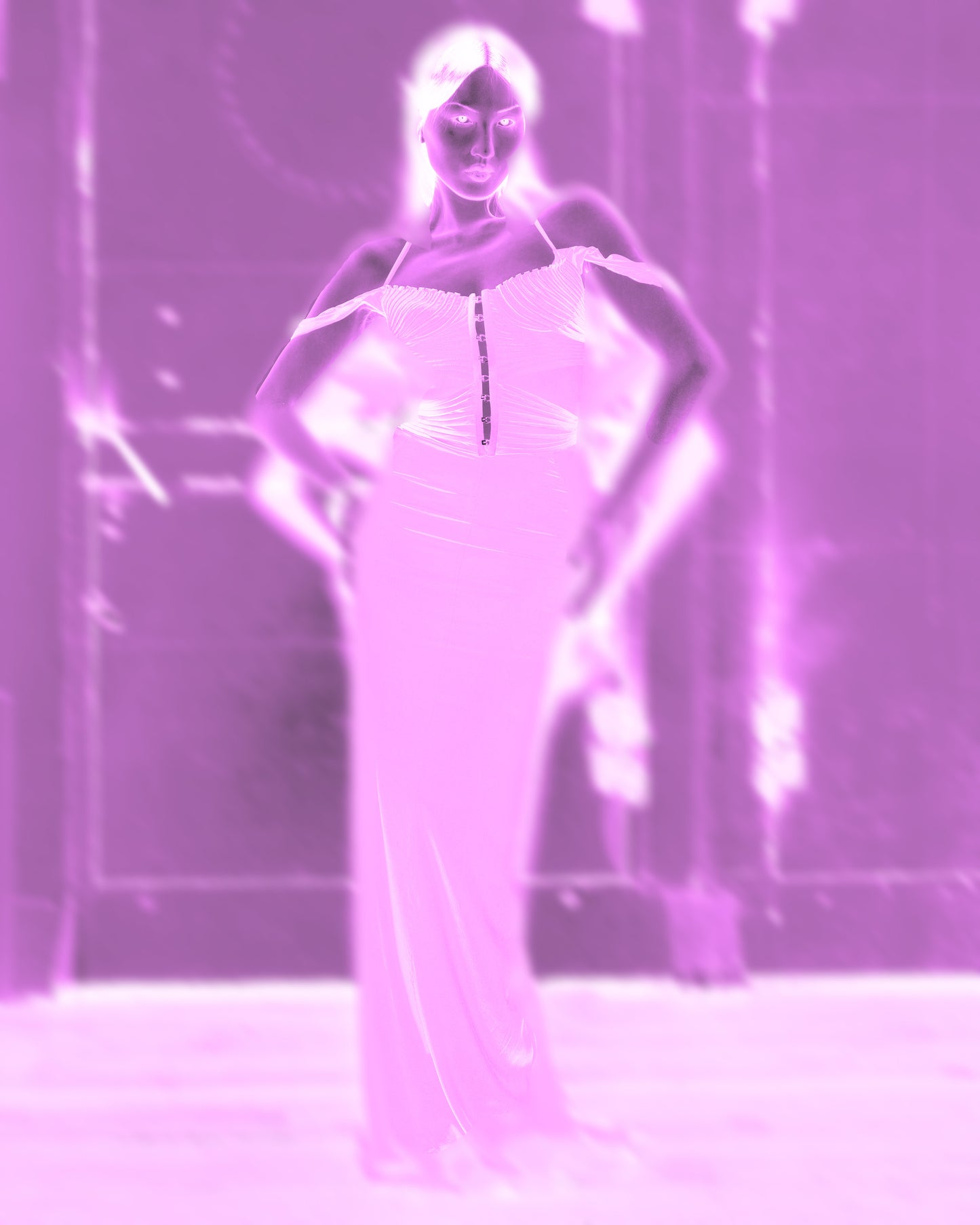 Vintage Gucci Tom Ford F/W 2003 Red Silk Corset Gown