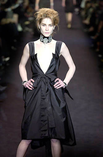 Vintage Yves Saint Laurent F/W 2002 Crystal Velvet Choker