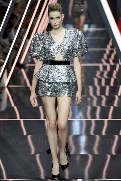 Ralph & Russo A/W 2018 Couture Sequins Silver Set
