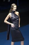 Vintage Alexander McQueen A/W 2001 Striped Knit Asymmetric Dress