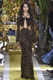 Roberto Cavalli F/W 2016 Beaded Cutout Tiger Print Gown