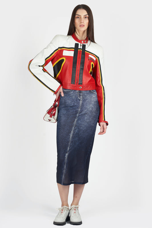 Vintage S/S 2001 Runway Leather Biker Jacket