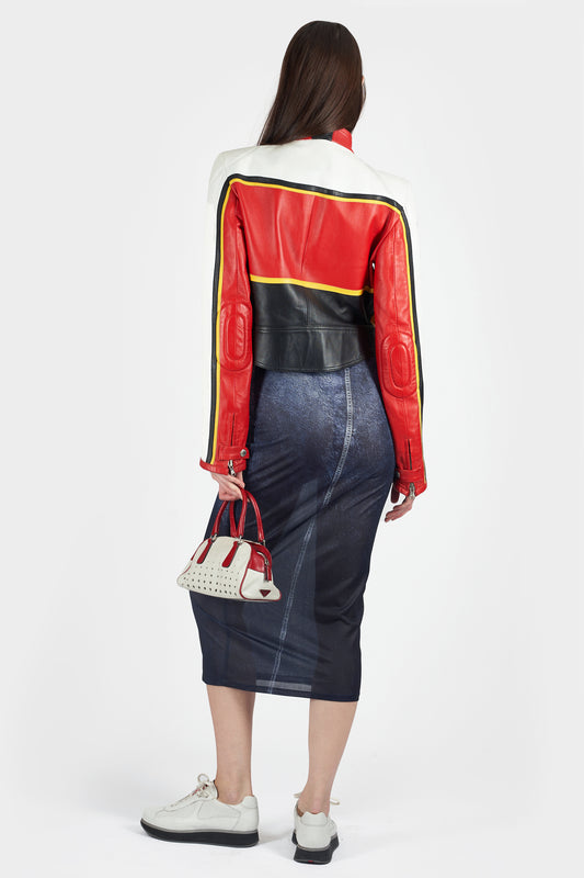 Vintage S/S 2001 Runway Leather Biker Jacket