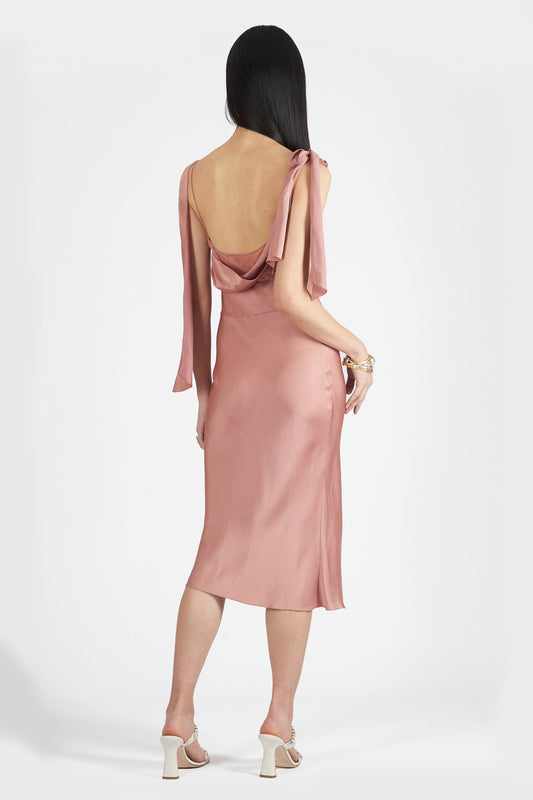 Vintage F/W 1997 Pink Slip Silk Dress