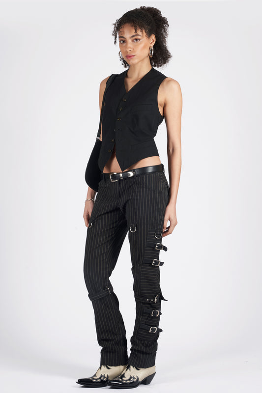 Vintage S/S 1998 Runway Bondage Back Waistcoat