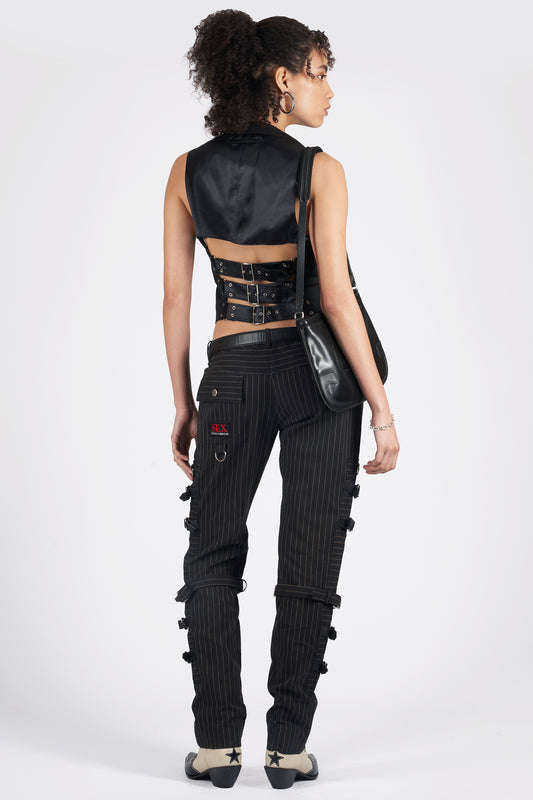 Vintage S/S 1998 Runway Bondage Back Waistcoat