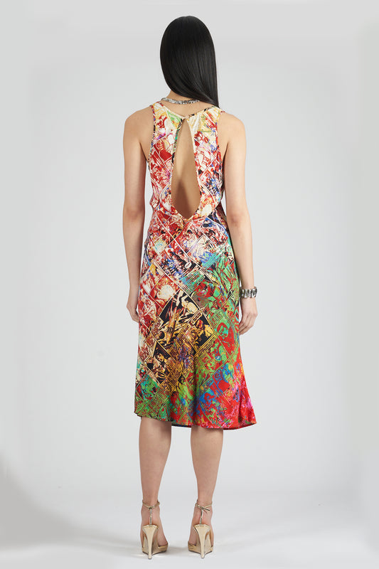 Vintage S/S 1994 Erotic Comic Printed Dress