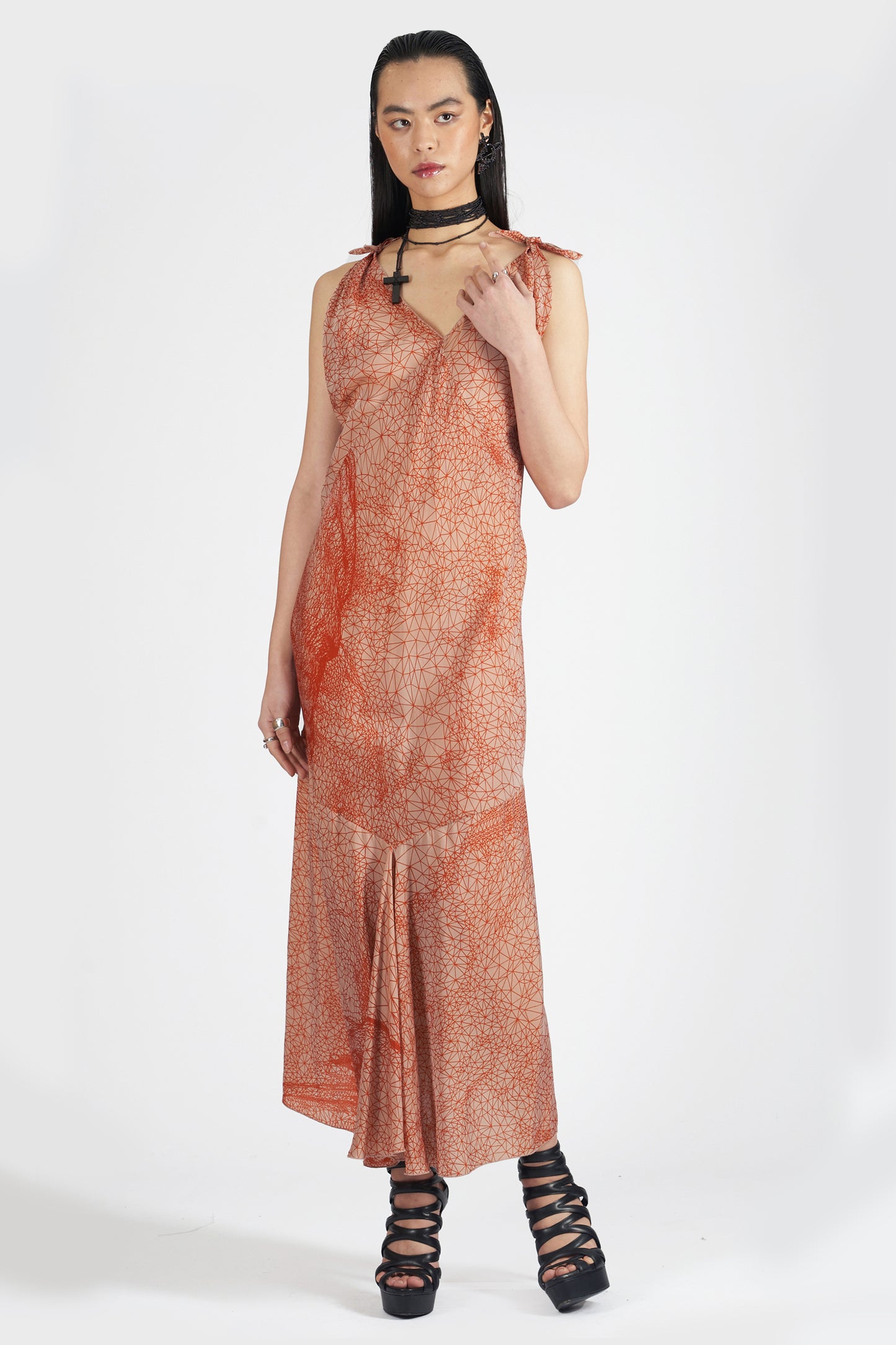 Vintage S/S 2001 Constellation Silk Dress