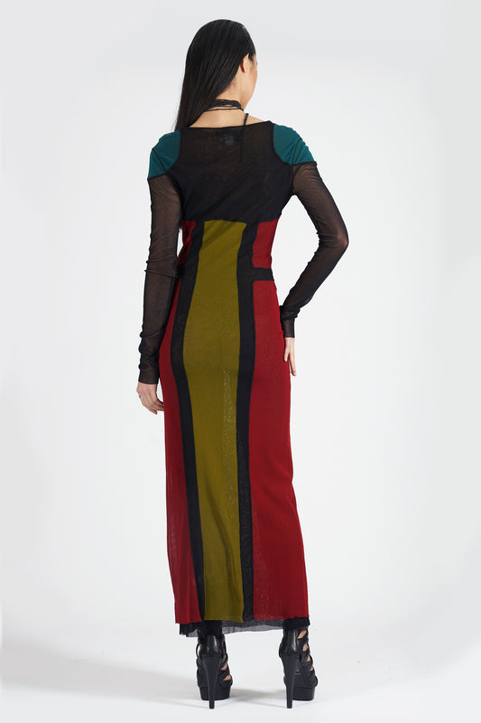 Vintage 2000’s Corset Mesh Dress