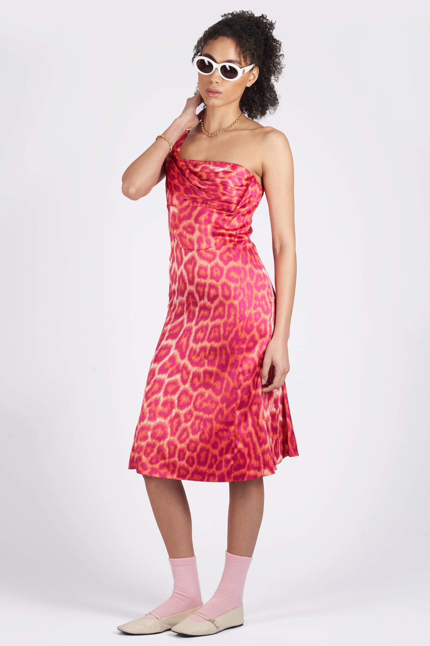 S/S 2008 Leopard Print One Shoulder Dress